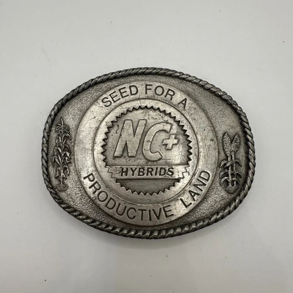 Vintage 1984 NC+ Hybrids Belt Buckle Buckle Co Limited Edition Cowboy Western
